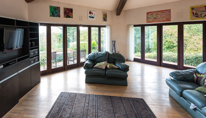 Living room at Bridle Lodge,  Burton Joyce